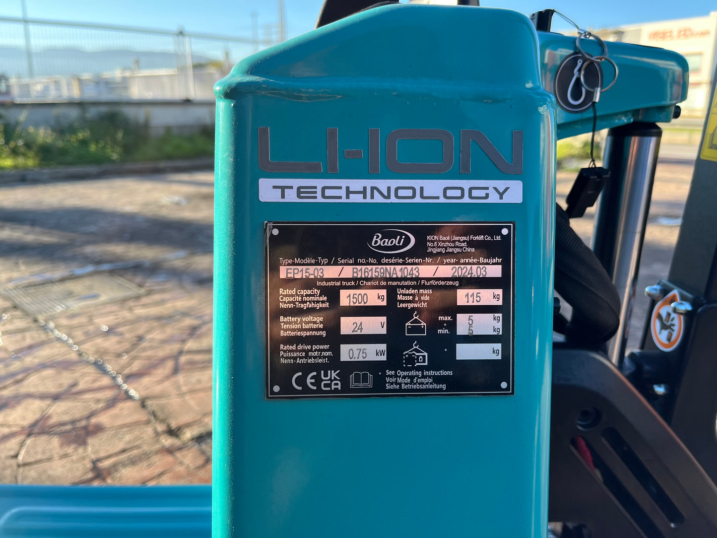 Transpaleta Eléctrica Baoli EP15-03