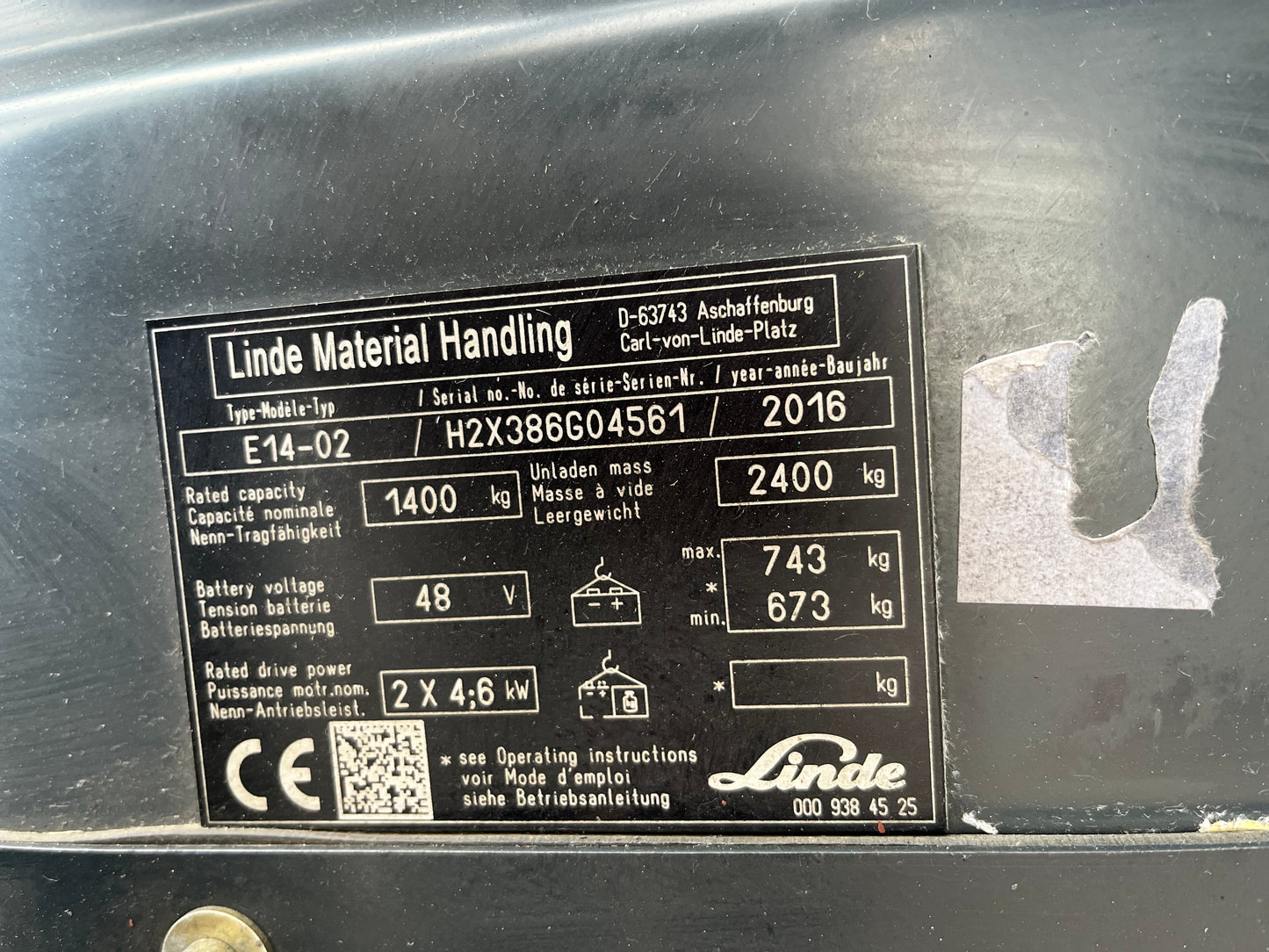 Carretó Elevador Linde E14-02