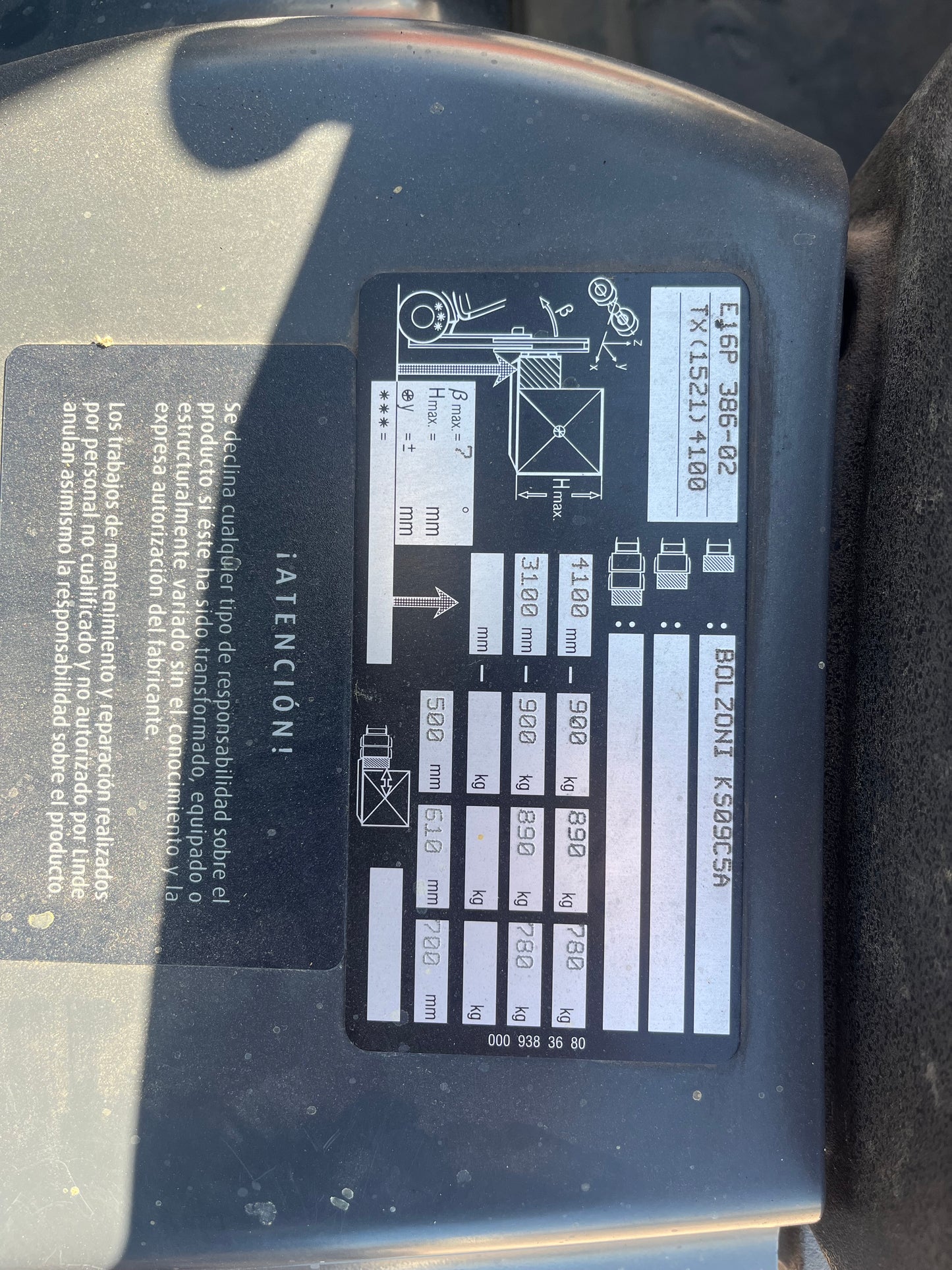 Linde E16P Forklift