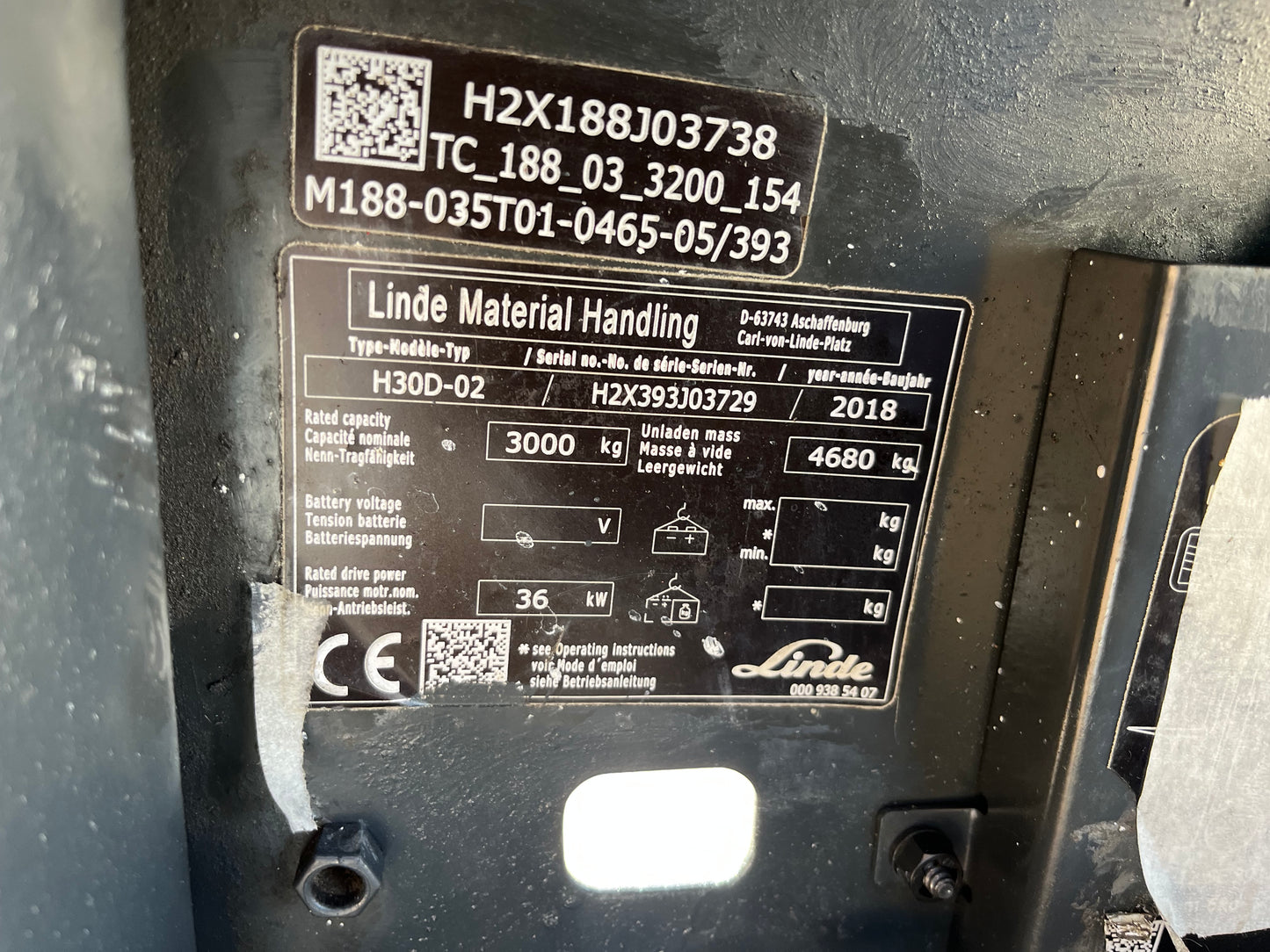 Carretilla Elevadora Linde H30D-02