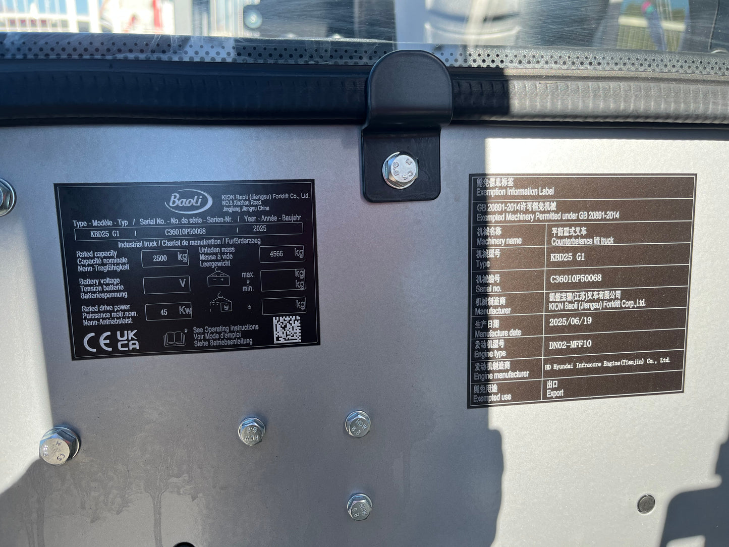 Carretilla Elevadora Baoli KBD25