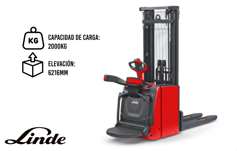 Apilador Eléctrico con Plataforma Linde