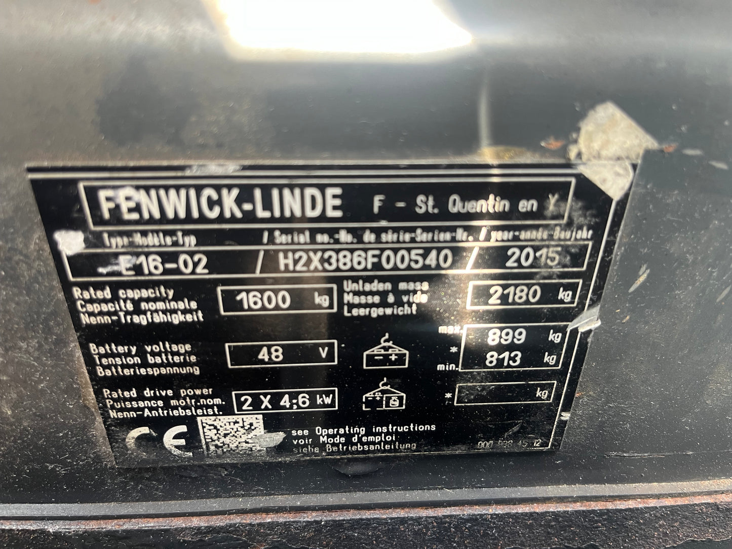 Carretilla Elevadora Linde E16-02