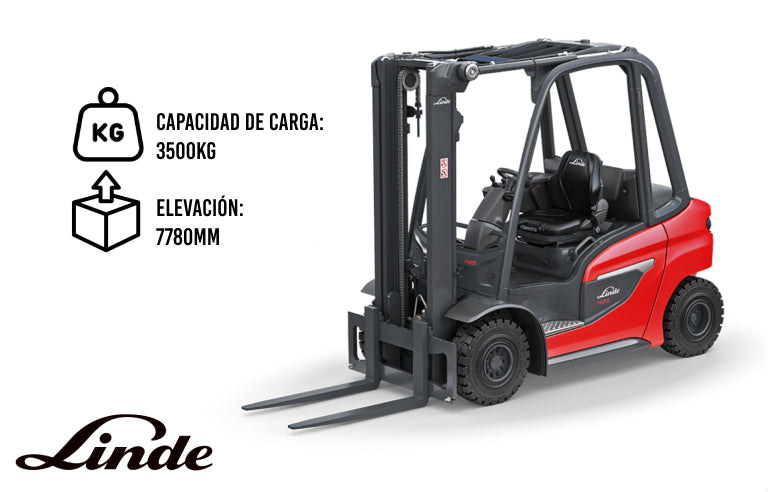 Carretilla Elevadora Linde Diésel H35