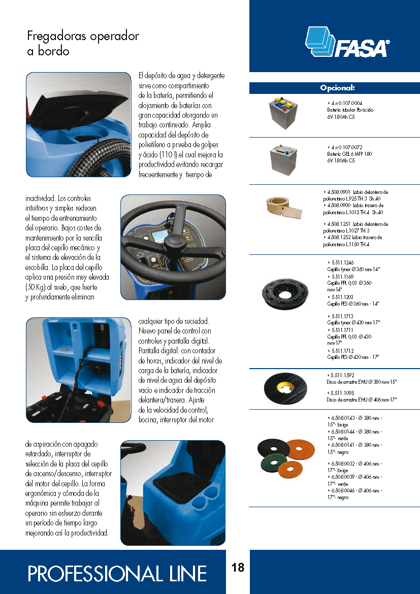 Fregadora FASA A13 R UP
