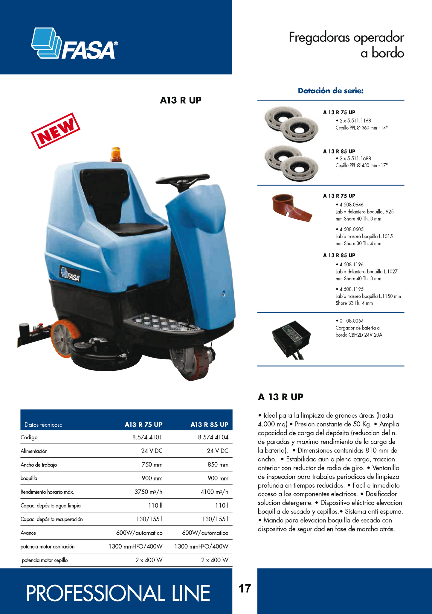 Fregadora FASA A13 R UP