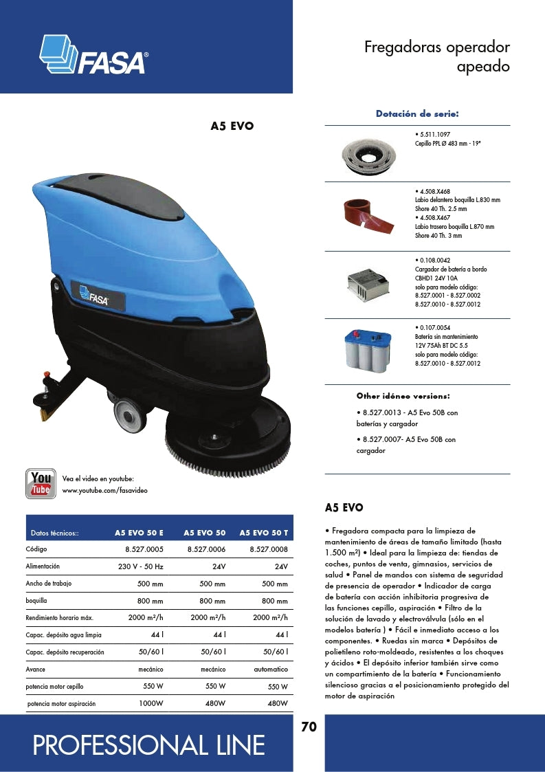 Fregadora semiautomática A5 EVO B