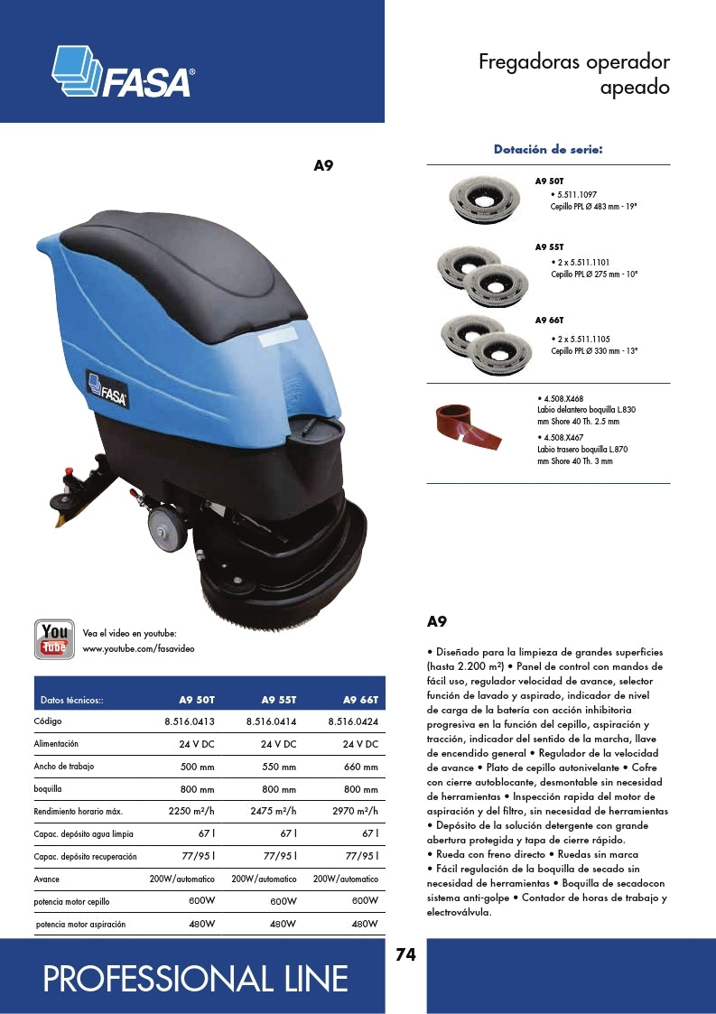 Fregadora Automática FASA A9 50-55-66T