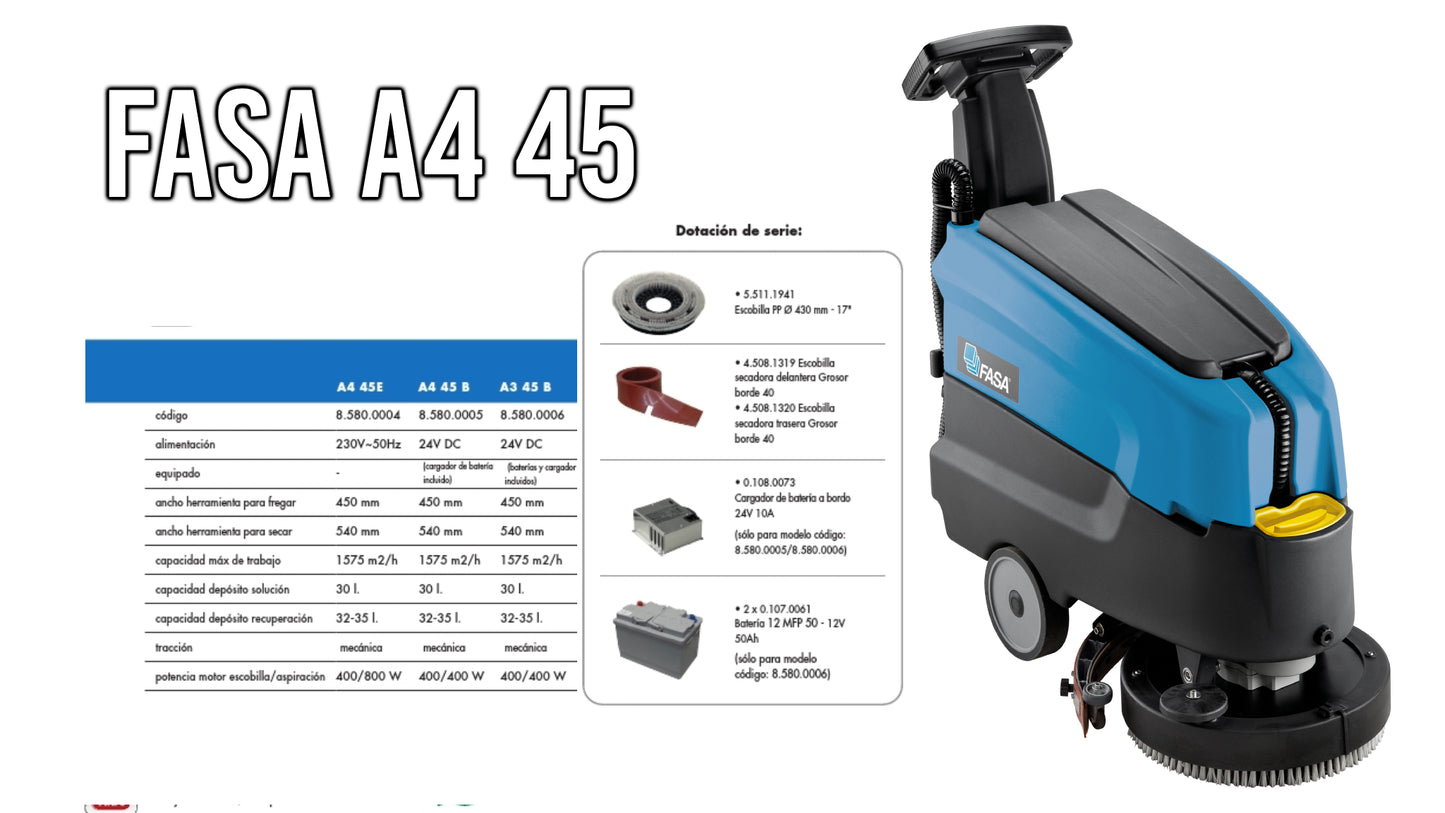 Fregadora Eléctrica FASA A4 45