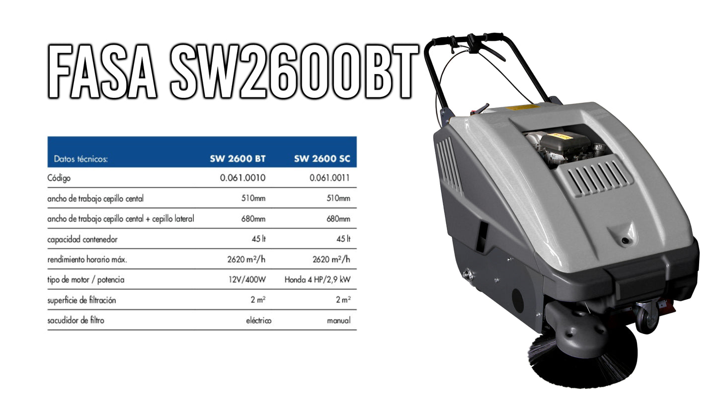 Barredora FASA SW 2600 BT