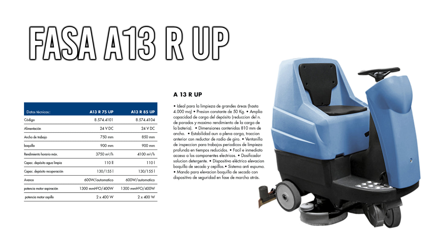 Fregadora FASA A13 R UP