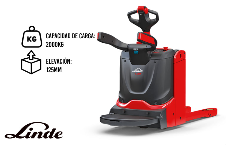 Transpaleta Eléctrica Linde T20 Plataforma