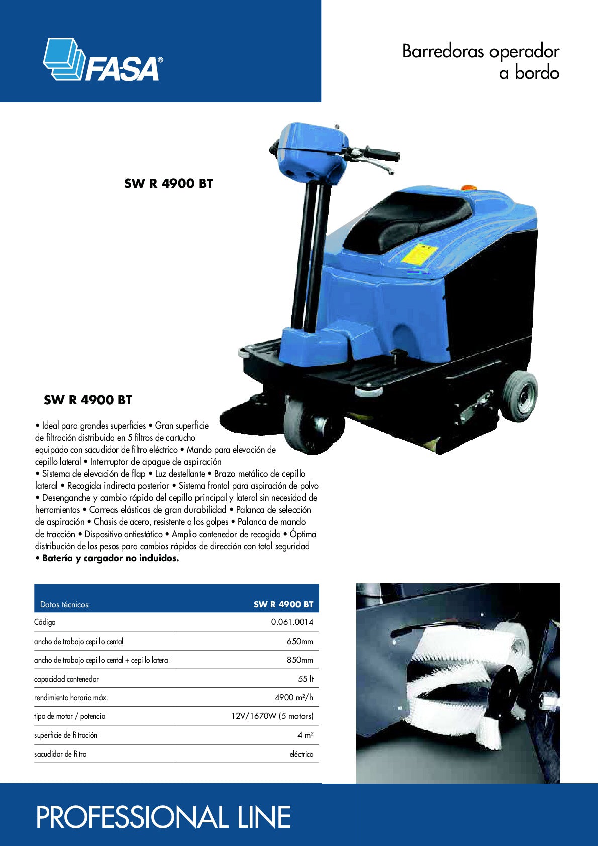 Barredora FASA SW R 4900 BT