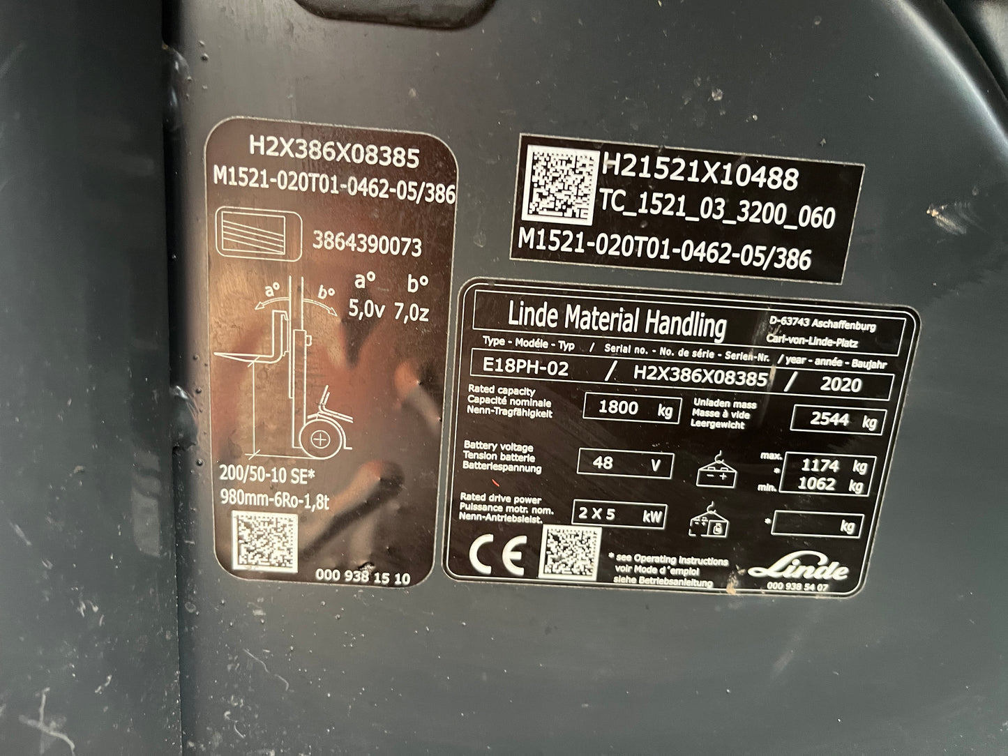 Carretilla Elevadora Linde E18PH-02