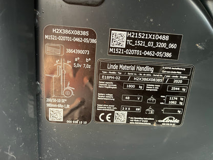 Carretilla Elevadora Linde E18PH-02