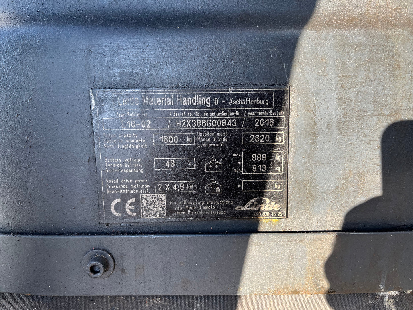 Linde E16-02 Forklift