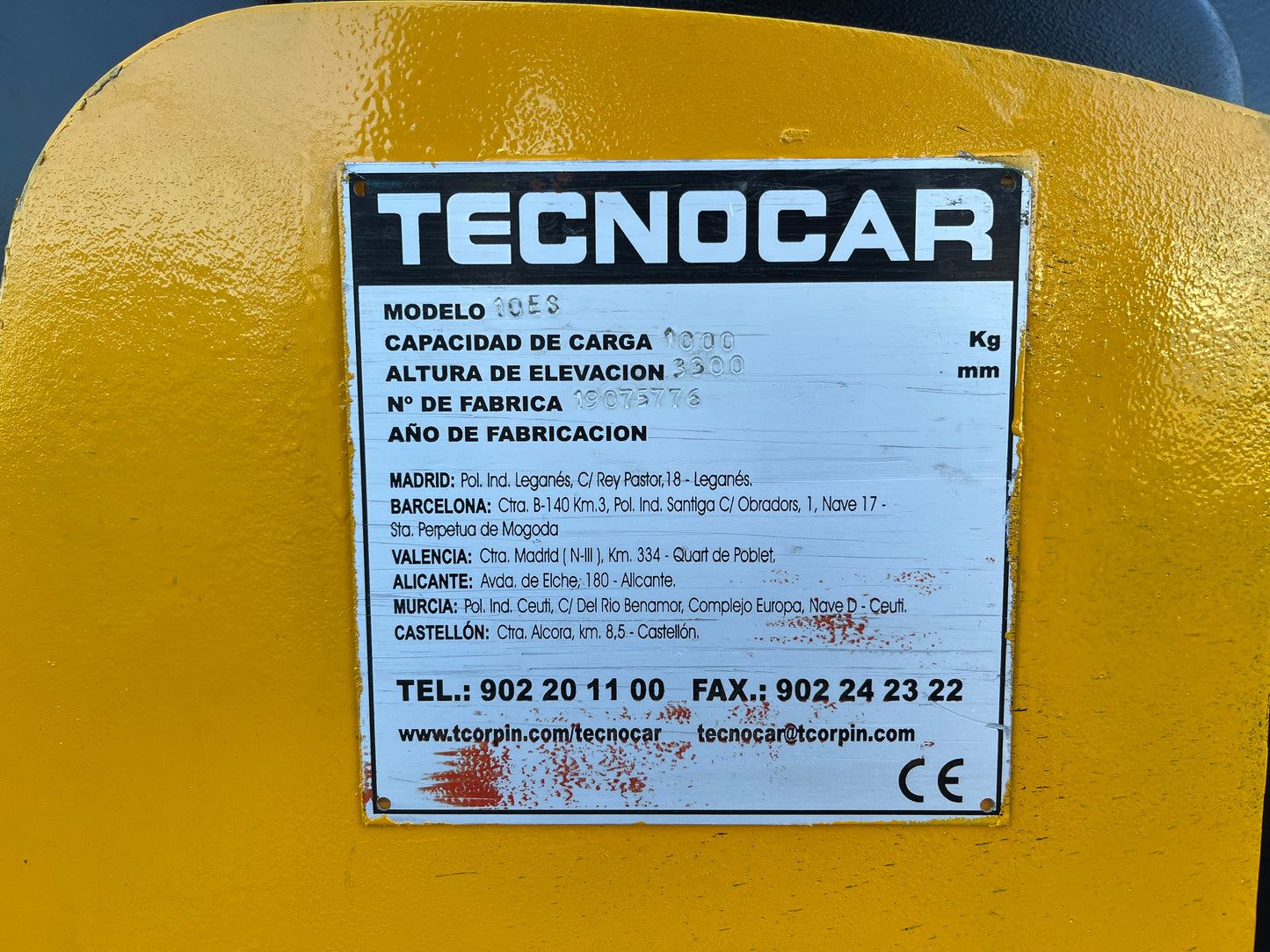 Apilador Eléctrico Tecnocar 10ES
