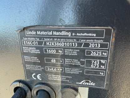 Carretilla Elevadora Linde E16C-01