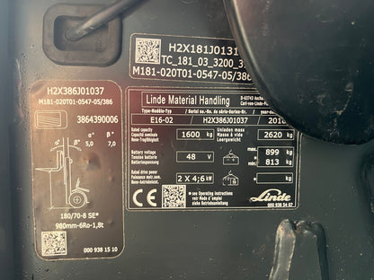 Carretilla Elevadora Linde E16-02 con Posicionador
