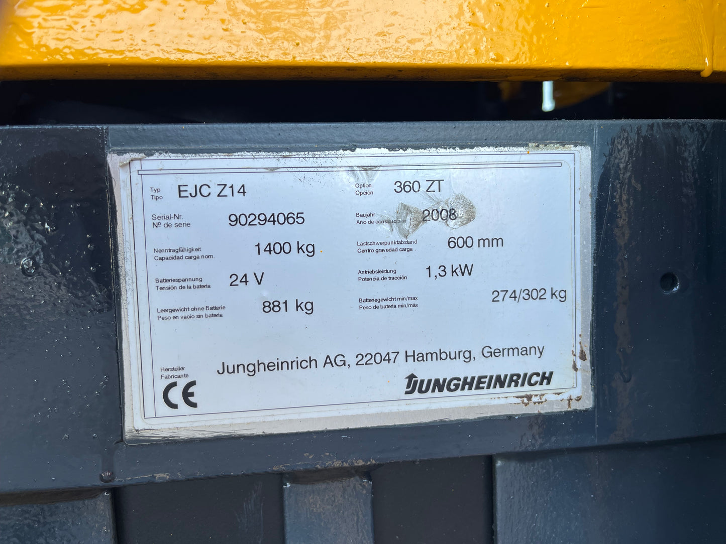 Apilador Eléctrico Jungheinrich EJC Z14
