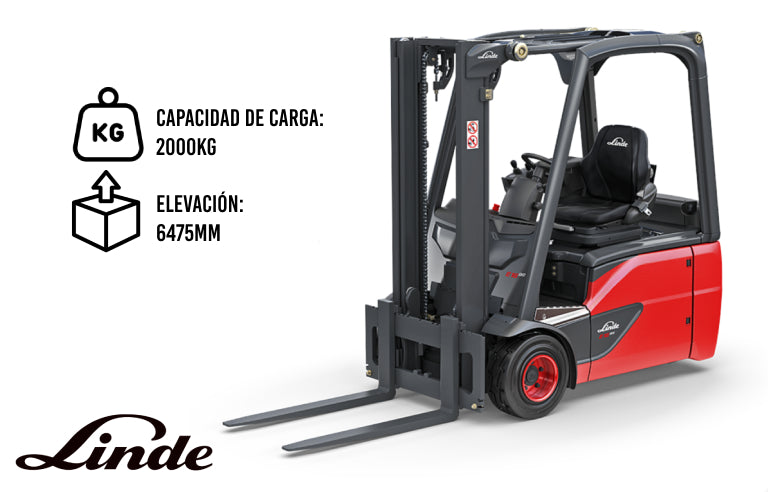 Carretilla Elevadora Eléctrica Linde E20