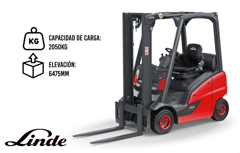 Carretilla Elevadora Linde Diésel H20