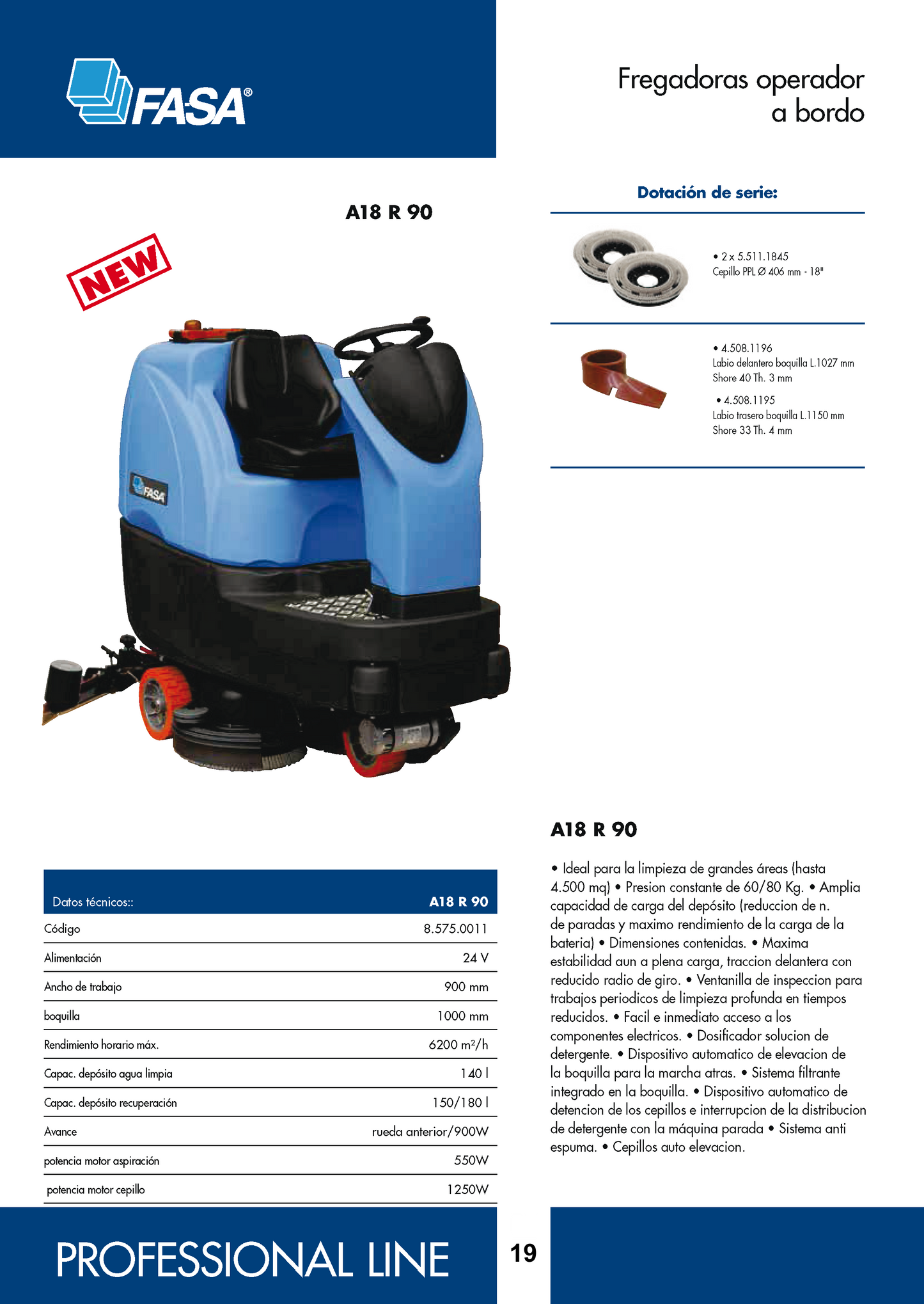 Fregadora FASA A18 R