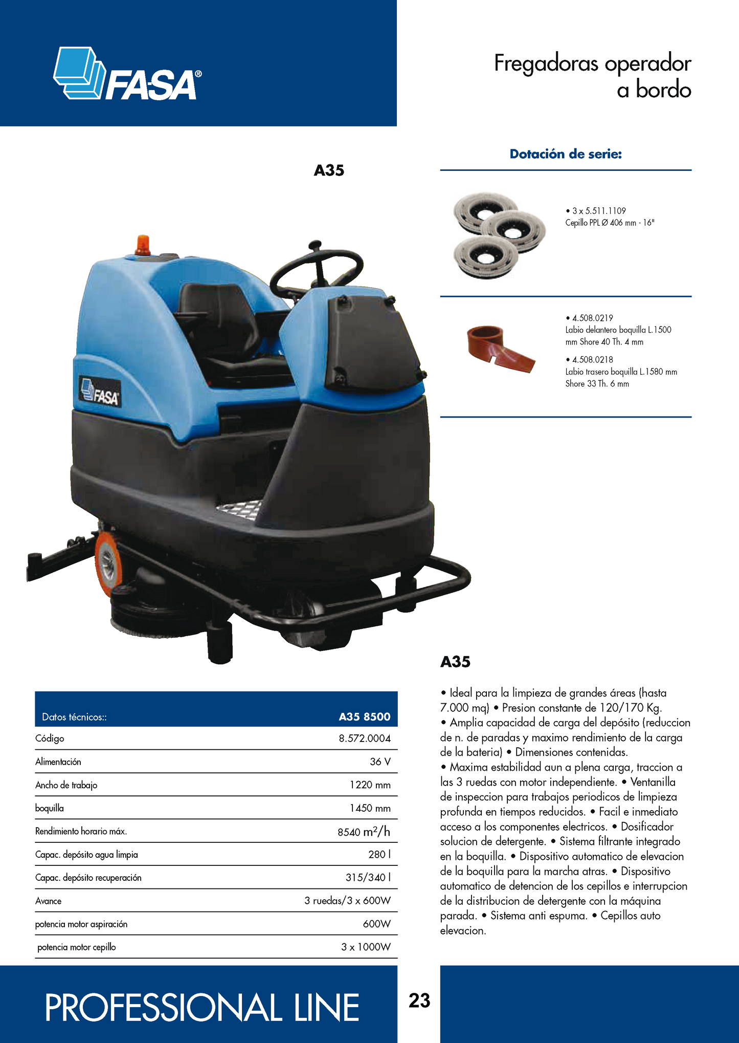 Fregadora FASA A35