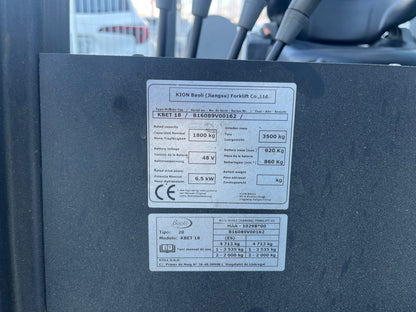 Carretilla Elevadora Baoli KBET18 Matriculada