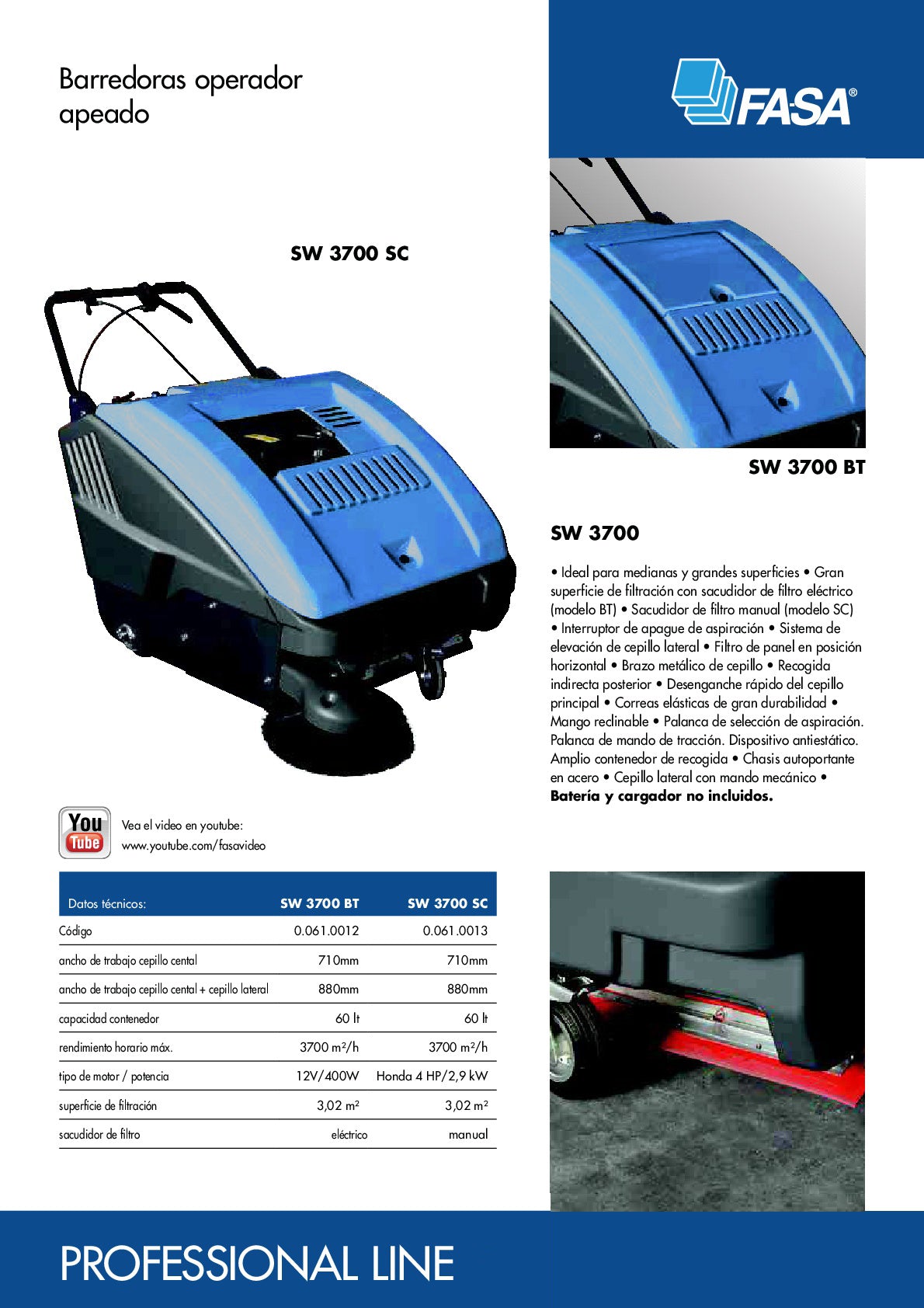 Barredora FASA SW 3700 SC
