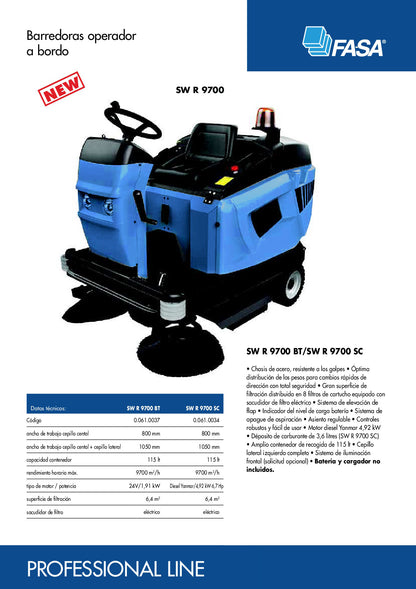 Barredora FASA SW R 9700 SC